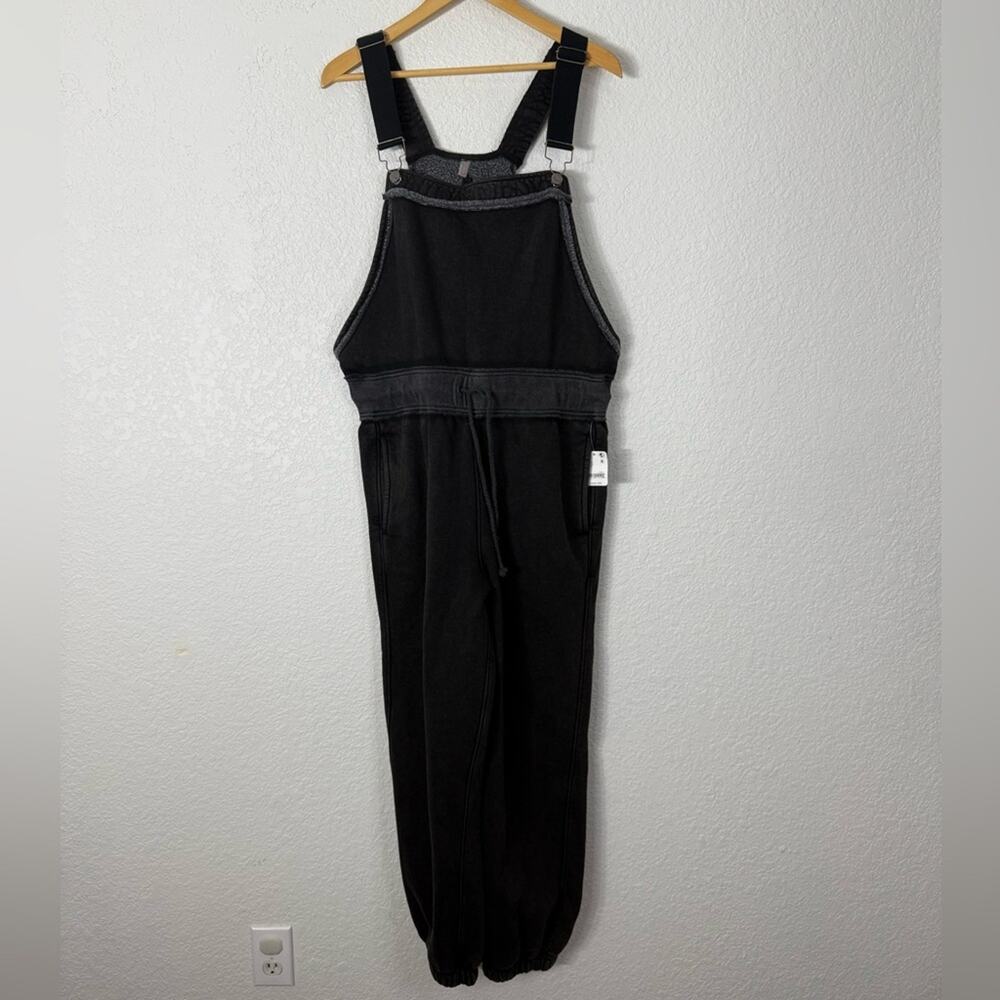 NWT Free People Movement Making It Overalls Black Outdoors Boho Winter Active